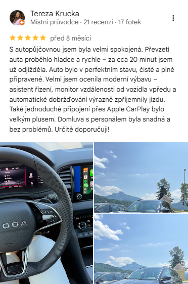 Autopujcovnapraha recenze Tereza Krucka